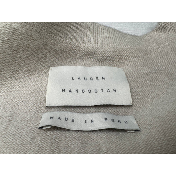 Lauren Manoogian Sz 1 Small Celadon 3/4 Sleeve Crewneck Sweater Tee Alpaca NWT - Picture 9 of 14